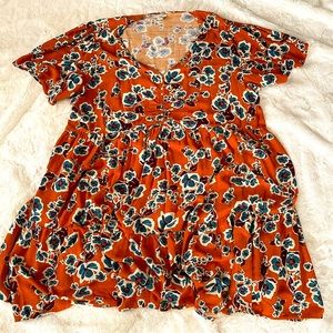 Mustard yellow plus size dress from Ava and viv